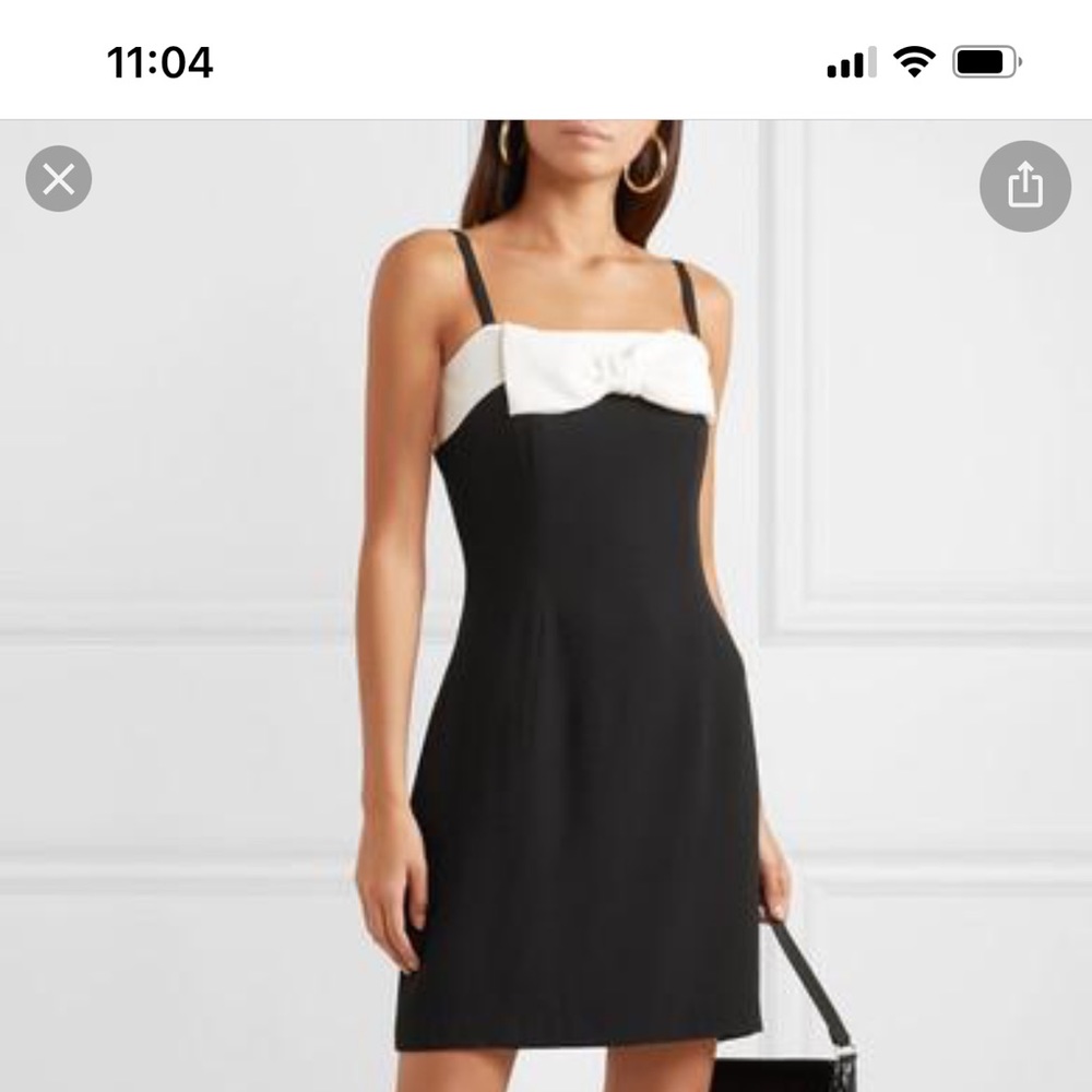 STAUD Vertigo Embellished Cotton Mini Dress, NWOT